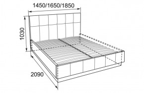 Кровать Локарно с латами 1800*2000 в Камышлове - kamyshlov.mebel-e96.ru