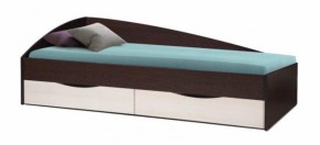 Кровать одинарная Фея - 3 асимметричная 1900х800 (венге) (Олм) в Камышлове - kamyshlov.mebel-e96.ru