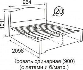 Кровать с латами Виктория 1600*2000 в Камышлове - kamyshlov.mebel-e96.ru