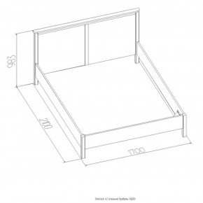 Кровать Шерлок 1800 орех 1600*2000 в Камышлове - kamyshlov.mebel-e96.ru