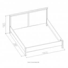 Кровать Шерлок 900 дуб сонома 1200*2000 в Камышлове - kamyshlov.mebel-e96.ru