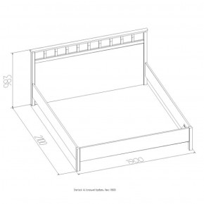 Кровать Шерлок Люкс 1200 ясень анкор светлый 900*2000 в Камышлове - kamyshlov.mebel-e96.ru