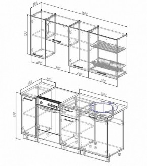 Кухонный гарнитур Жемчуг 1800 в Камышлове - kamyshlov.mebel-e96.ru