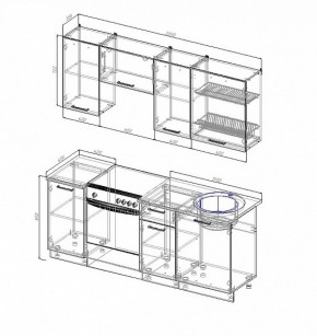 Кухонный гарнитур Лофт 2000 в Камышлове - kamyshlov.mebel-e96.ru