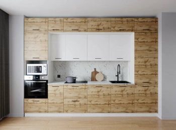 Кухонный гарнитур Лада 3400 мм (Санвут) в Камышлове - kamyshlov.mebel-e96.ru