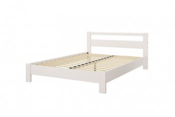 Кровать из массива Лана Льняной (БМ) в Камышлове - kamyshlov.mebel-e96.ru