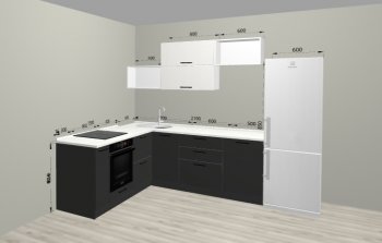 Угловой кухонный гарнитур Санвут 1516х2100 мм в Камышлове - kamyshlov.mebel-e96.ru