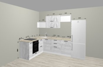 Угловой кухонный гарнитур Санвут 1516х2100 мм в Камышлове - kamyshlov.mebel-e96.ru