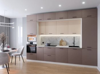 Кухонный гарнитур Латте 3400 мм (Санвут) в Камышлове - kamyshlov.mebel-e96.ru