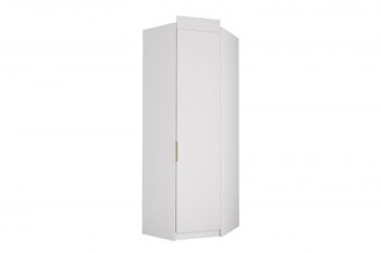 Шкаф угловой Лавис ШДУ 765.1 белый софт/ручка золотая (ДСВ) в Камышлове - kamyshlov.mebel-e96.ru