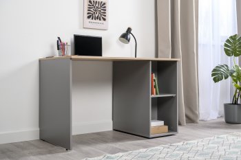 Стол письменный Лайт 12.163. серый (Моби) в Камышлове - kamyshlov.mebel-e96.ru