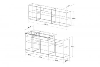 Кухонный гарнитур Лайт 1600 мм (Зарон) в Камышлове - kamyshlov.mebel-e96.ru