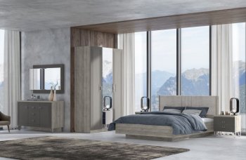 Спальный гарнитур Лежер модульный, холст вулканический (СанТан) в Камышлове - kamyshlov.mebel-e96.ru