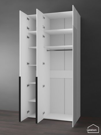 Шкаф с антресолью 1200 мм Linnea MHR-3A-1 2450х1200х510 (Белый-М 11.1.2) в Камышлове - kamyshlov.mebel-e96.ru