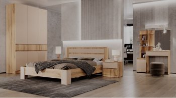 Комод 3 ящика Ленора вотан/Кашемир (Лин) в Камышлове - kamyshlov.mebel-e96.ru