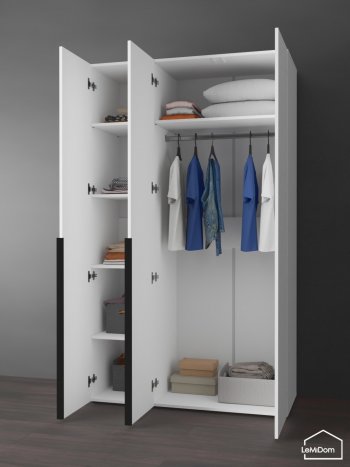 Шкаф Linnea MHR-3-1 2050х1200х510 (Белый-М 11.1.2) в Камышлове - kamyshlov.mebel-e96.ru