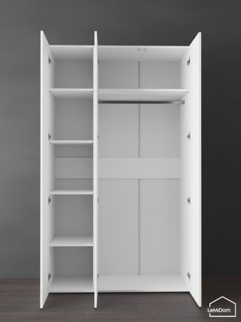 Шкаф Linnea MHR-3PO-1 2050х1200х510 (Белый-М 11.1.2) в Камышлове - kamyshlov.mebel-e96.ru