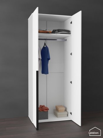 Шкаф Linnea MHR-2 2050х800х510 (Белый-М 11.1.2) в Камышлове - kamyshlov.mebel-e96.ru