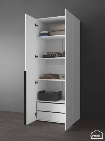 Шкаф Linnea MHR-2-4 2050х800х510 (Белый-М 11.1.1) в Камышлове - kamyshlov.mebel-e96.ru