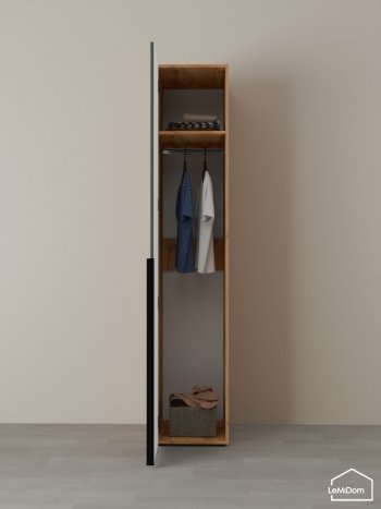 Шкаф Linnea MHR-1 2050х400х510 (ДВ-М 11.1.25) в Камышлове - kamyshlov.mebel-e96.ru