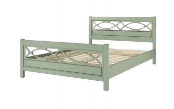 Кровать из массива Лоренса Зеленый самшит (БМ) в Камышлове - kamyshlov.mebel-e96.ru