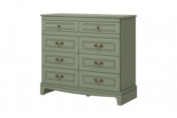 Комод 8 ящиков Лорето, зеленый самшит (БМ) в Камышлове - kamyshlov.mebel-e96.ru