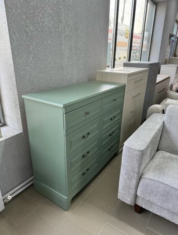 Комод 8 ящиков Лорето, зеленый самшит (БМ) в Камышлове - kamyshlov.mebel-e96.ru