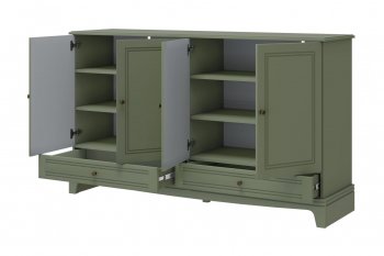 Комод 4 двери 2ящ. Лорето, зеленый самшит (БМ) в Камышлове - kamyshlov.mebel-e96.ru