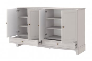 Комод 4 двери 2ящ. Лорето, льняной (БМ) в Камышлове - kamyshlov.mebel-e96.ru