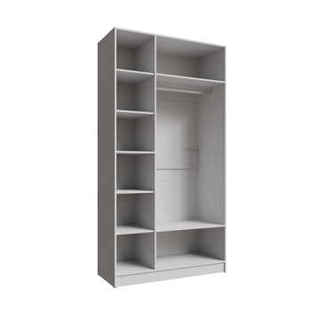 Шкаф Мадрид 1200 мм без зеркала белый (Текс) в Камышлове - kamyshlov.mebel-e96.ru