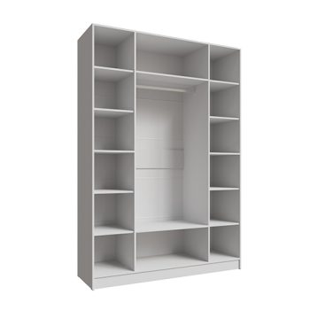 Шкаф Мадрид 1600 мм без зеркала белый (Текс) в Камышлове - kamyshlov.mebel-e96.ru