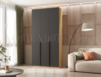 Шкаф 1200 мм Марвэл крафт/графит (Миф) в Камышлове - kamyshlov.mebel-e96.ru