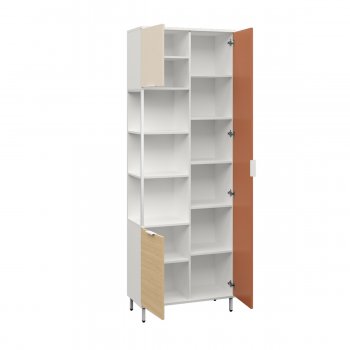 Шкаф комбинированный Марвэл 13.22 бел (Моби) в Камышлове - kamyshlov.mebel-e96.ru