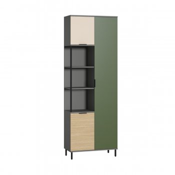 Шкаф комбинированный Марвэл 13.22 сер (Моби) в Камышлове - kamyshlov.mebel-e96.ru