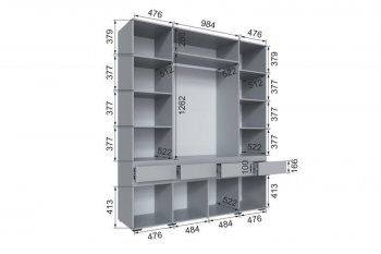 Шкаф 2000 мм Мерида серый камень/графит (Микон) в Камышлове - kamyshlov.mebel-e96.ru