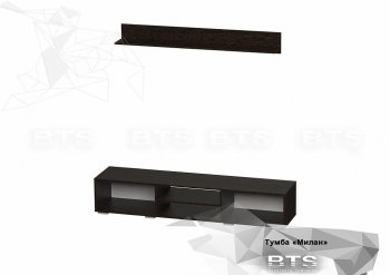 Стенка Милан комп. 2 (БТС) в Камышлове - kamyshlov.mebel-e96.ru