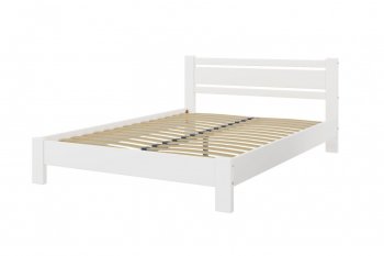 Кровать из массива Милс белый античный (БМ) в Камышлове - kamyshlov.mebel-e96.ru