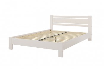 Кровать из массива Милс льняной (БМ) в Камышлове - kamyshlov.mebel-e96.ru