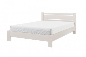 Кровать из массива Милс льняной (БМ) в Камышлове - kamyshlov.mebel-e96.ru