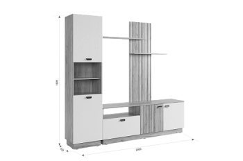 Стенка Моди К1 (Мебельсон) в Камышлове - kamyshlov.mebel-e96.ru