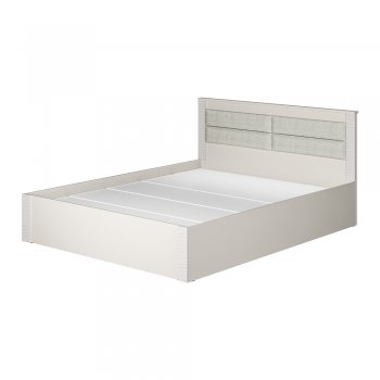 Кровать двуспальная Монако КР-16 кашемир (БТС) в Камышлове - kamyshlov.mebel-e96.ru