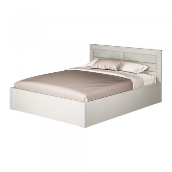 Кровать двуспальная Монако КР-16 кашемир (БТС) в Камышлове - kamyshlov.mebel-e96.ru