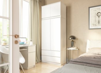 Шкаф 900 мм с антресолью Мори 900.2 (ДСВ) в Камышлове - kamyshlov.mebel-e96.ru