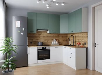 Угловой кухонный гарнитур Муссон 2200*1600 мм Sanvut в Камышлове - kamyshlov.mebel-e96.ru