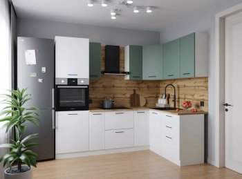 Угловой кухонный гарнитур Муссон 2400*1600 мм Sanvut в Камышлове - kamyshlov.mebel-e96.ru