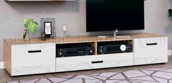 Тумба ТВ Нэнси NEW (2дв.+1ящ.) в Камышлове - kamyshlov.mebel-e96.ru