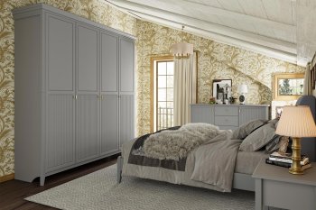 Спальный гарнитур Никеа модульный антрацит (БМ) в Камышлове - kamyshlov.mebel-e96.ru