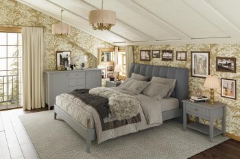 Спальный гарнитур Никеа модульный антрацит (БМ) в Камышлове - kamyshlov.mebel-e96.ru