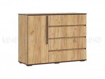 Комод 1 дверь 4 ящика (1200) Норд, дуб крафт (Миф) в Камышлове - kamyshlov.mebel-e96.ru