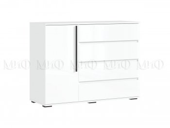 Комод 1 дверь 4 ящика (1200) Норд,  белый (Миф) в Камышлове - kamyshlov.mebel-e96.ru